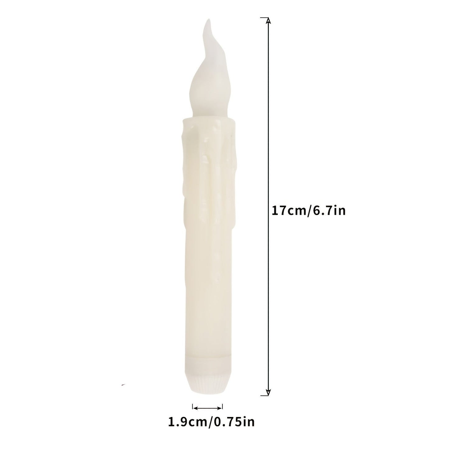 12-Pack Floating Candles – Harry Wand-Inspired Remote-Controlled LED Lights, Plastic Taper Candles for Proposals, Birthdays, Party Ceiling Decor, and Halloween-Themed Ambiance