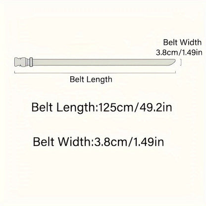 Men's Canvas Belt – Sporty Style with Quick-Release Plastic Buckle, Casual Training & Jeans Accessory