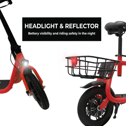 Wilibl R1 Electric Scooter for Adults – Foldable E-Scooter with Seat, 450W Brushless Motor, 265 lbs Max Load