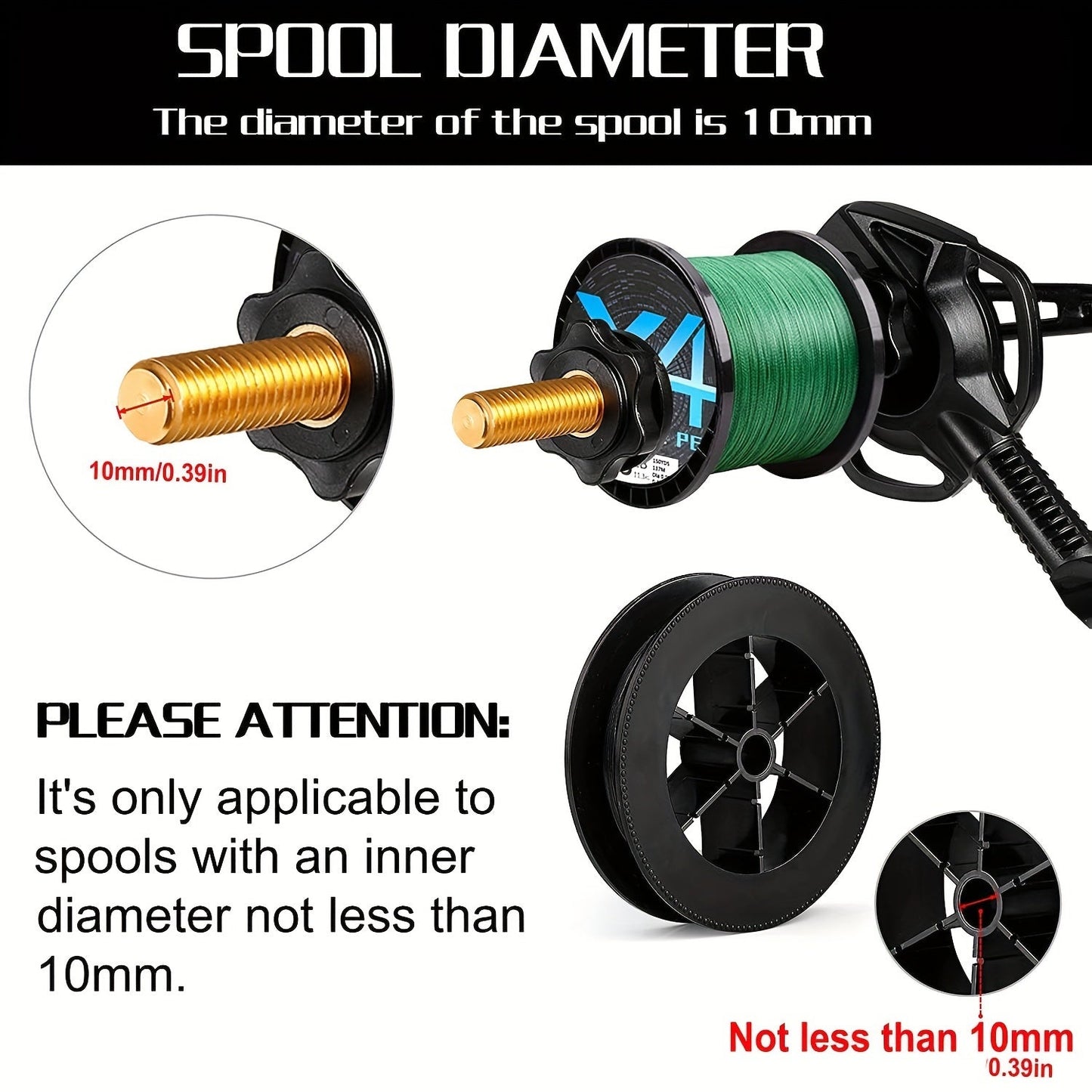 PLUSINNO Fishing Line Spooler with Unwinding Function - Versatile Spooling Station for Spinning and Cast Reels, No Line Twist