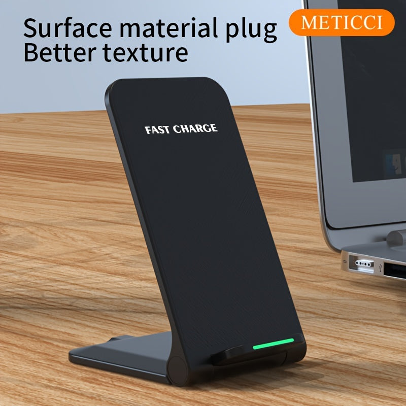 Z2 Wireless Fast Charger Stand – 15W Rapid Charging for iPhone 15/14/13/12/11/XS Max/XR/X/8Plus and Samsung S23/S22/S21/S20/S10/S9 – Universal Compatibility