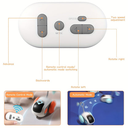 Whisker Wizard Interactive Cat Toy - Automatic Gravity Mobile Car, USB Rechargeable, Remote Controlled | Indoor Fun with Moving Mouse Toy for Cats, Interactive Playmate