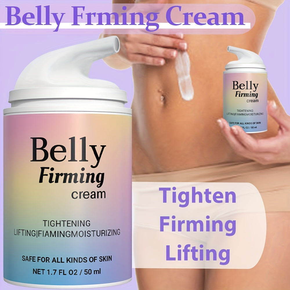 50ml Nourishing Belly Firming Cream – Jojoba Oil and Caffeine Infused – Intense Moisturizer for Firming, Tightening and Lifting Women’s Skin – All-Over Body Massage Cream for Butt, Thighs, Arms