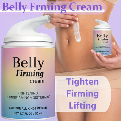 50ml Nourishing Belly Firming Cream – Jojoba Oil and Caffeine Infused – Intense Moisturizer for Firming, Tightening and Lifting Women’s Skin – All-Over Body Massage Cream for Butt, Thighs, Arms