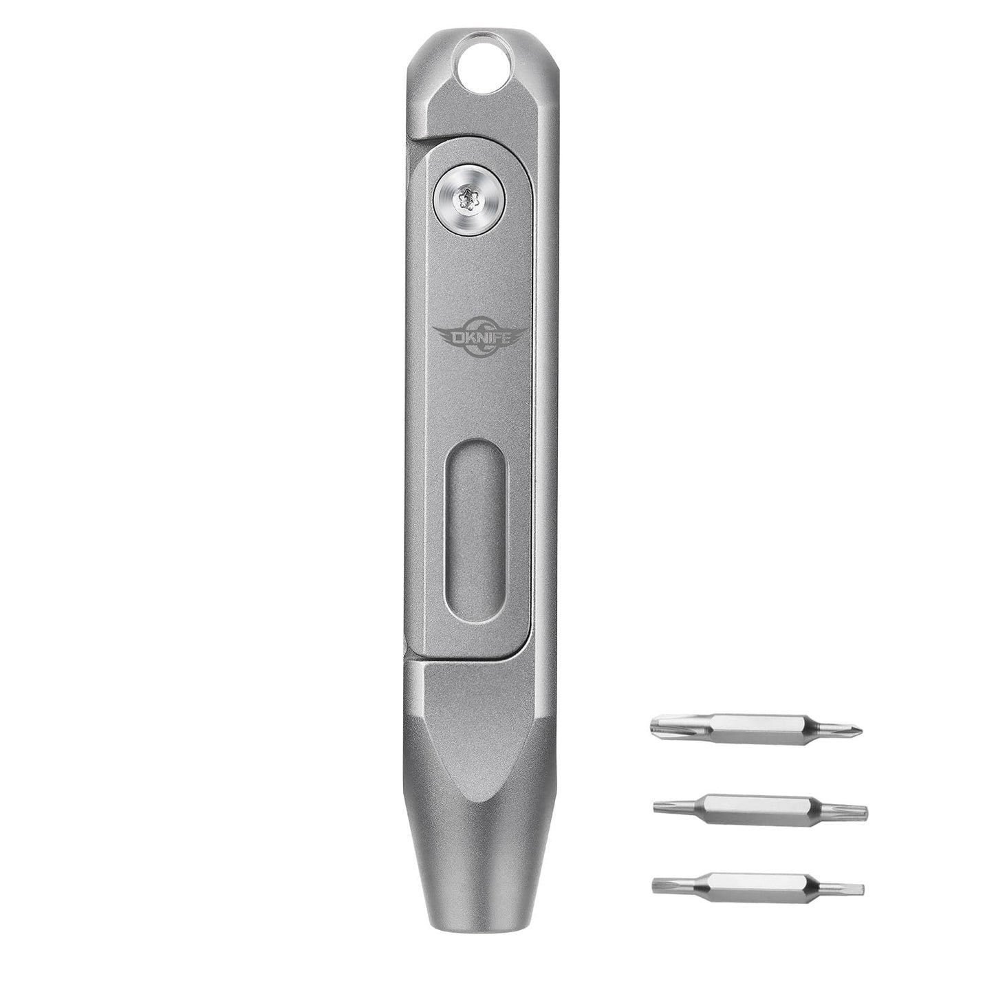 OKNIFE Otacle D1 Titanium EDC Screwdriver – 8-in-1 Multi-Bit with S2 Steel Magnetic Bits, Mini Precision Tool for Work & Daily Use