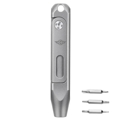 OKNIFE Otacle D1 Titanium EDC Screwdriver – 8-in-1 Multi-Bit with S2 Steel Magnetic Bits, Mini Precision Tool for Work & Daily Use