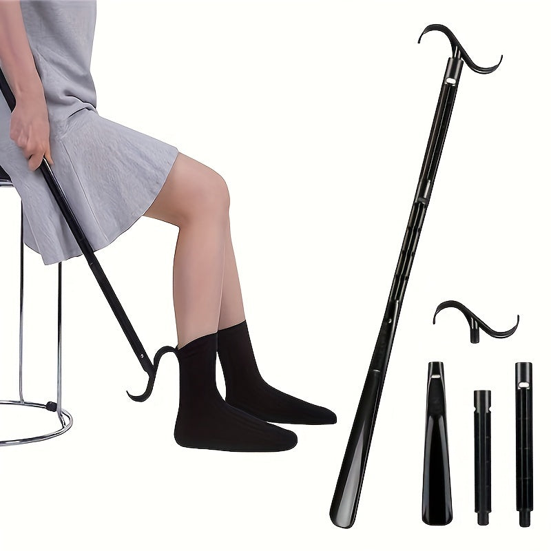 Durable Plastic Long Handle Shoe Horn – Super Extended, Detachable, Easy Shoe Insertion for Seniors & Pregnant Women