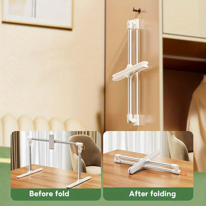 Adjustable Aluminum Tablet Stand – Foldable and Portable, Clamp Design for Phones and Tablets, Ideal for Bedside and Desktop Use