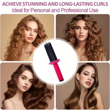Plastic Hair Curler Comb – Round Brush for Blow Drying and Hair Styling