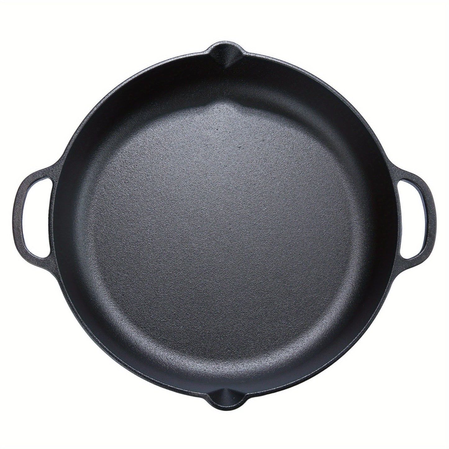 Pre-Seasoned 14" Cast Iron Skillet - Versatile Kitchen Essential, Oven and Grill Safe with Drip-Spout Design, Perfect for Camping and Indoor/Outdoor Cooking