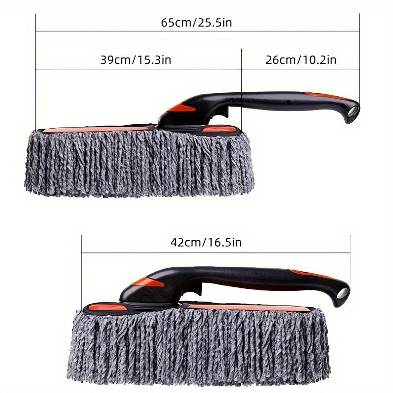 Extendable Handle Car Duster - Soft Non-Scratch Cleaning Brush for Car and Home Dusting, Removable Dust Remover Tool