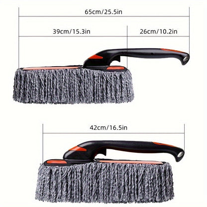 Extendable Handle Car Duster - Soft Non-Scratch Cleaning Brush for Car and Home Dusting, Removable Dust Remover Tool