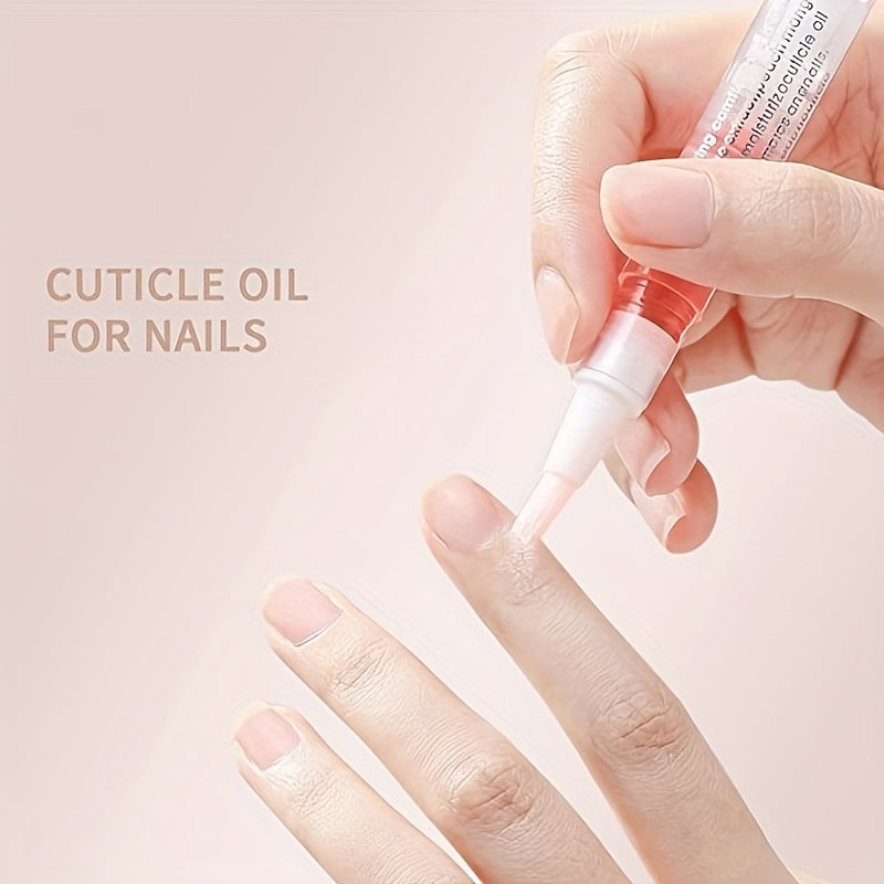8 Pack Nail Cuticle Oil Pens – Smell Nail Nutrition Oil with Soft Bristles, Cuticle Revitalizer