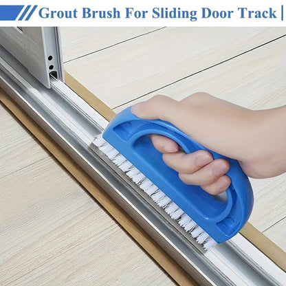 Hard Bristle Grout Cleaning Brush - Bathroom & Shower Tile Scrubber, Tile Cleaner Tool for Effective Grout Cleaning