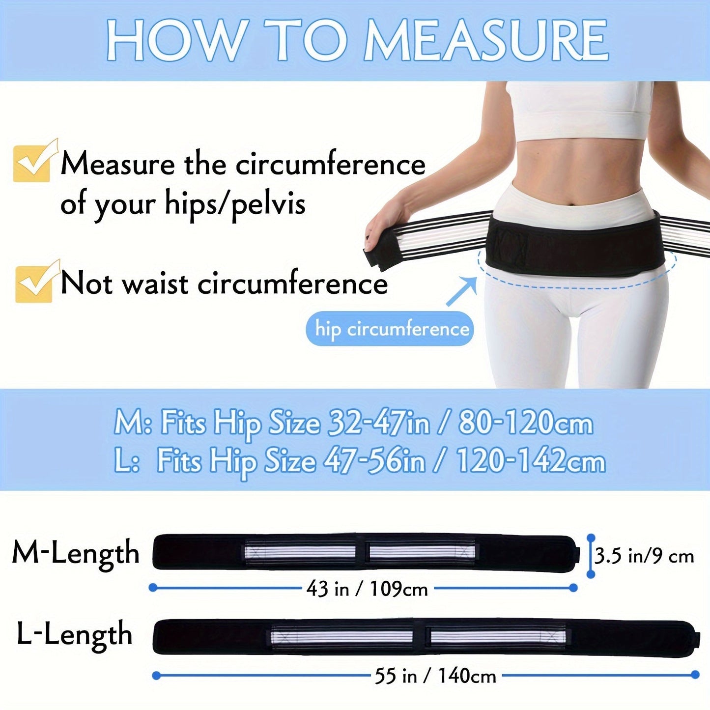 Si Belt Pro – Ultimate Sacroiliac Hip Support and Stabilizer – Sciatica Relief, Pelvis and Lumbar Nerve Pain – Comfortable, Adjustable Design for Everyday Wear