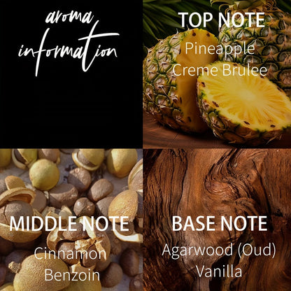 Pineapple and Vanilla Scented Eau de Toilette for Women - Woody Fragrance Notes, Alcohol-Based, 5-15% Flavor Concentration, Formaldehyde-Free, Perfect for Daily Wear and Dates