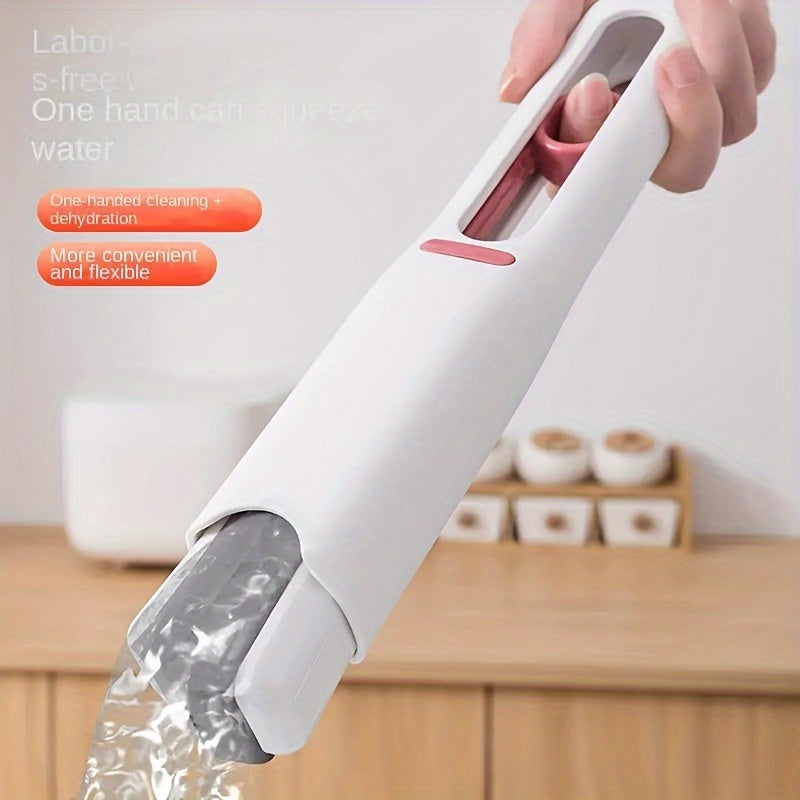 Mini Sponge Mop with Replaceable Head - Portable, Super Absorbent Cleaning Tool for Desk, Car, Bathroom and Windows