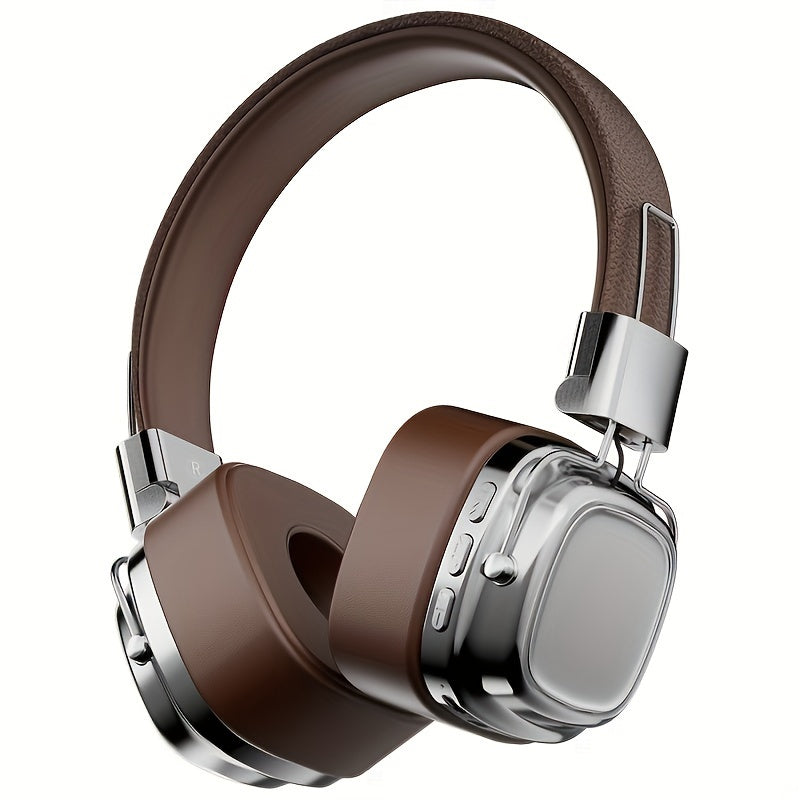 Long-Lasting 128 Hrs Standby Wireless Headphones - High-Fidelity Sound, ENC Noise-Cancelling Mic, Multi-Device Connection - Ideal for Work & Leisure