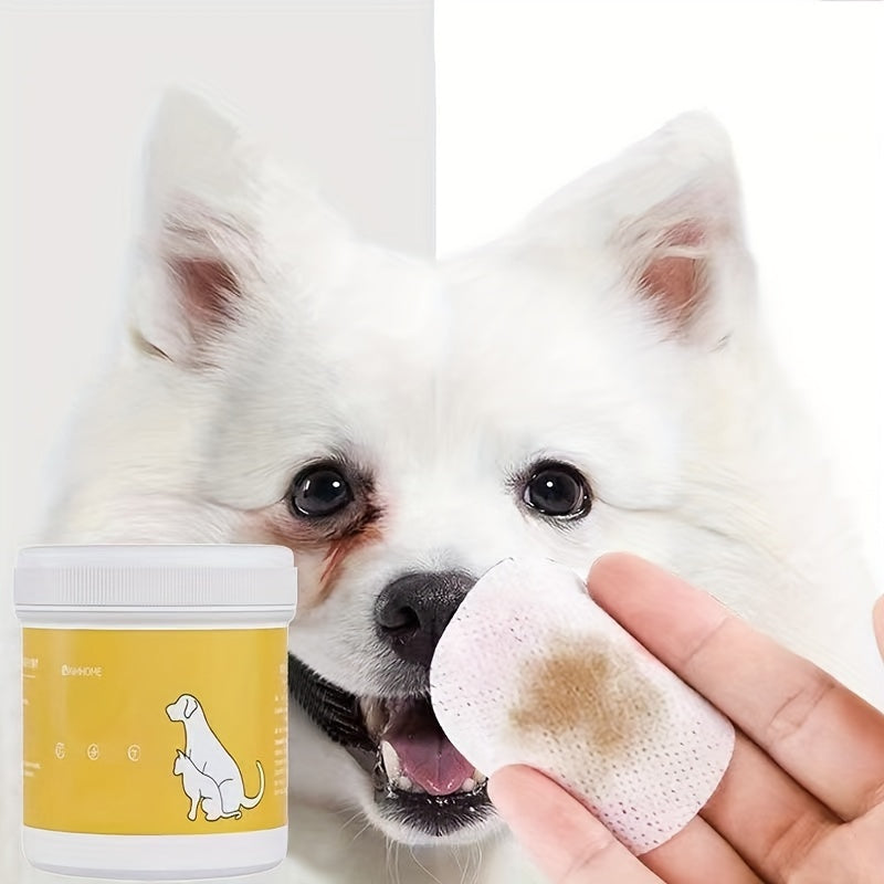 200pcs Pet Eye Wipes – Tear Mark Remover for Dog Eye Cleaning