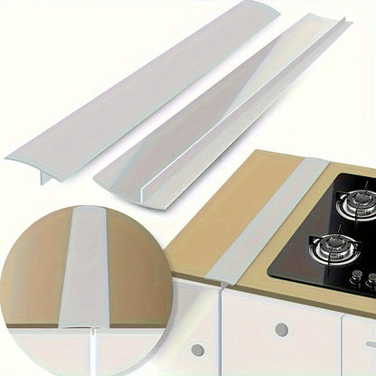 2 Pack Silicone Gap Sealing Strip – Durable, High-Temperature Resistant, Waterproof and Easy Clean Kitchen Solution