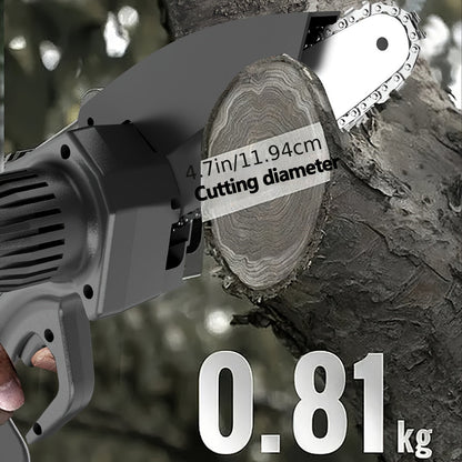 2x 6-Inch Mini Handheld Chain Saw - Band Saw with Splash Protection, Safety Lock, and 2 Batteries - Perfect Gift for Gardeners, Men, Women, and 50+ Birthdays