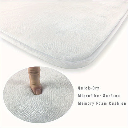 Black and White Text Pattern Rug – Soft, Comfortable, Waterproof Non-Slip Floor Mat, Absorbent and Machine Washable for Kitchen, Living Room, Bedroom, Hallway, Bathroom