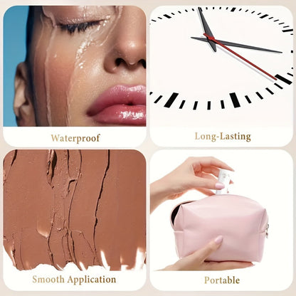 4Pcs Ultimate Cream Contour Kit - Seamless Blending Sticks with Highlighter, Blush and Bronzer - Buildable, Long-Lasting, Water-Resistant for Flawless Cheek Sculpting