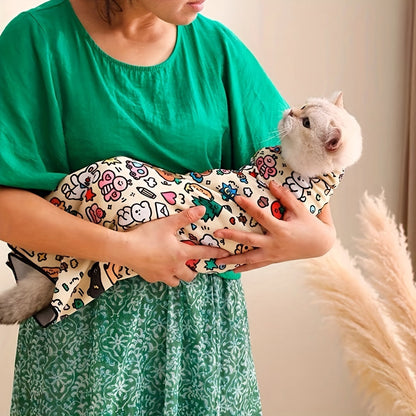 Chatoll Cat Grooming Wrap: Soft, Scratch-Resistant Polyester Pet Protection Sleeve for Easy Medication and Cleaning