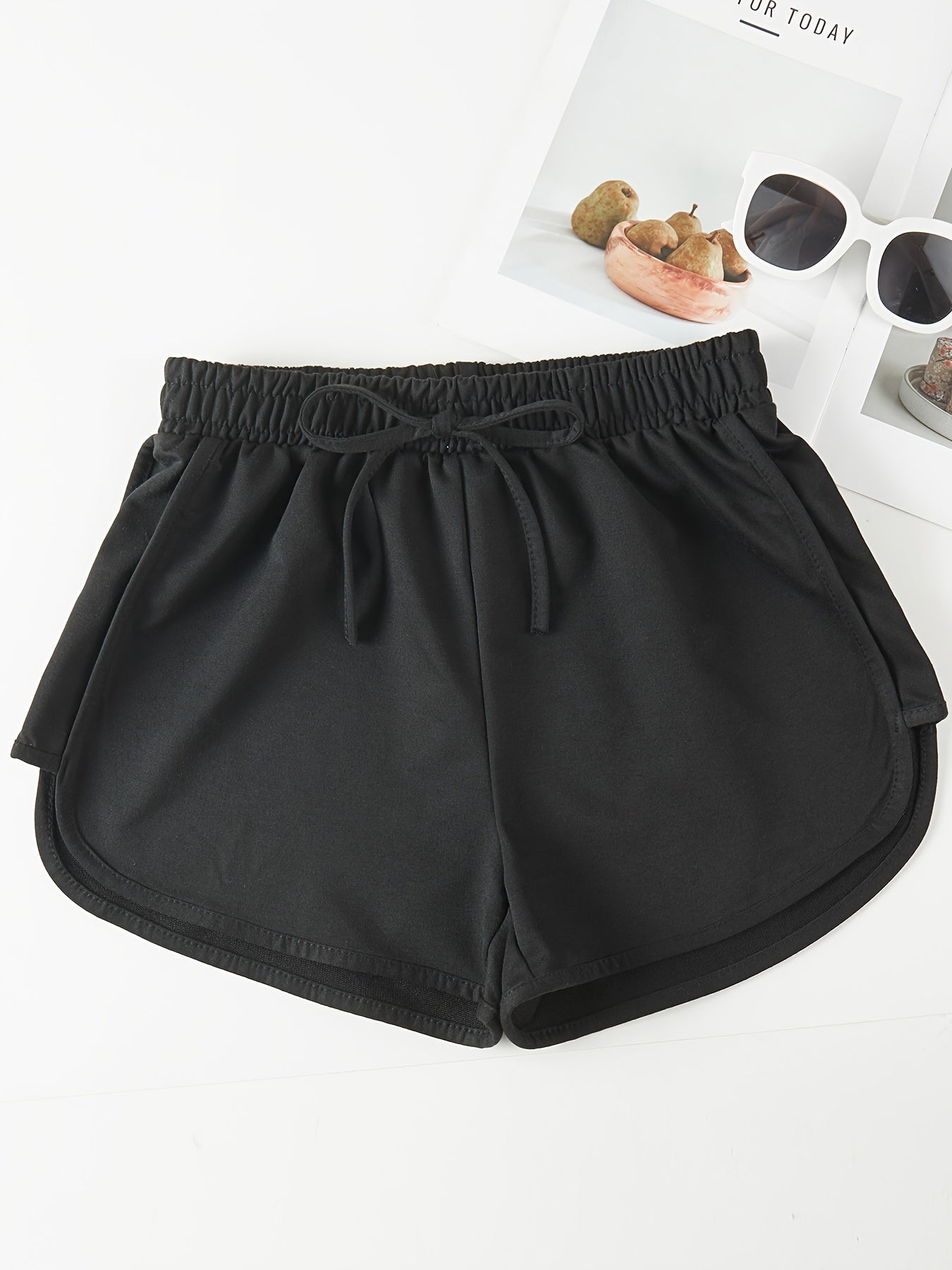 Women's Summer Lightweight Elastic Waist Athletic Shorts - Loose Casual Running and Yoga Comfort Shorts