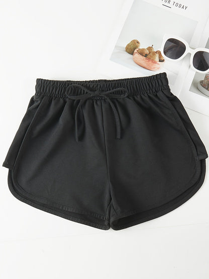 Women's Summer Lightweight Elastic Waist Athletic Shorts - Loose Casual Running and Yoga Comfort Shorts