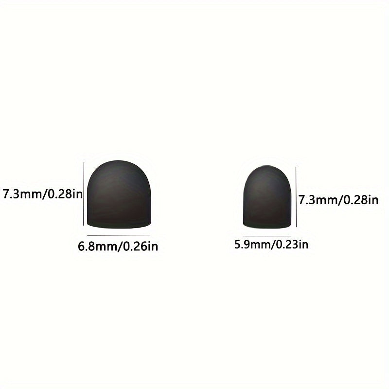 20 Pack Hollow Pens with Replacement Tips - 10 Large and 10 Small, Includes Rubber Tips