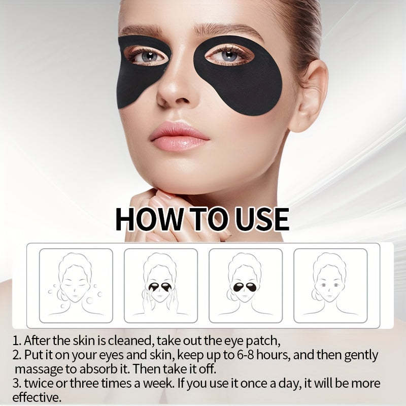 Black Mud Eye Patch - Lifts, Tightens, and Hydrates Skin, Fades Fine Lines - Universal for Men and Women