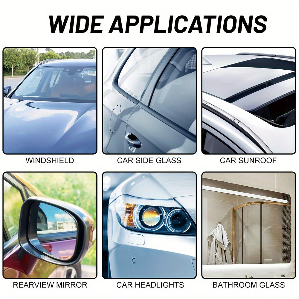 Car Glass Anti-Fog Wipes for Windows & Rear-View Mirrors, Anti-Rain Defogging Solution