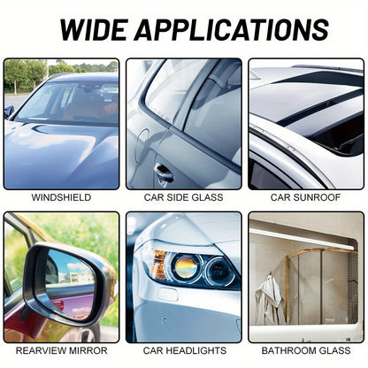 Car Glass Anti-Fog Wipes for Windows & Rear-View Mirrors, Anti-Rain Defogging Solution