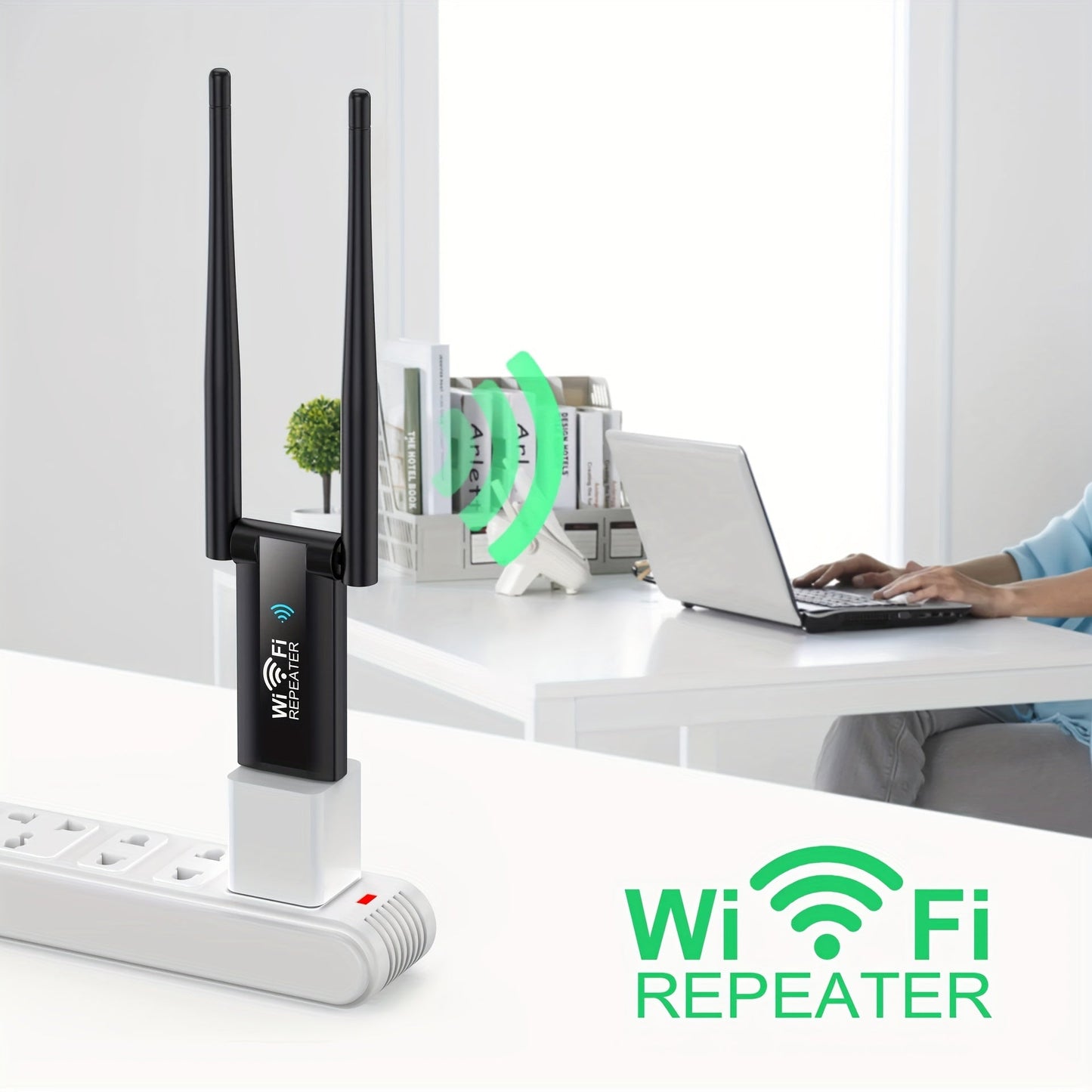 300Mbps USB Wi-Fi Repeater - Boost Network Signal with Easy Plug and Play Convenience