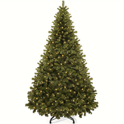 6ft Pre-Lit Artificial Christmas Tree - 880 Branch Tips and 250 Lights for Holiday Parties, Homes, and Offices