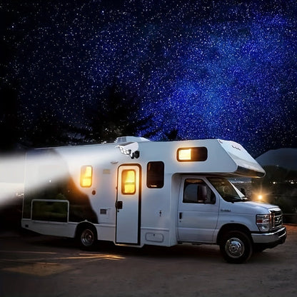Solar Powered LED Floodlight with Motion Sensor and Remote Control – Energy-Efficient Outdoor Lighting for RVs
