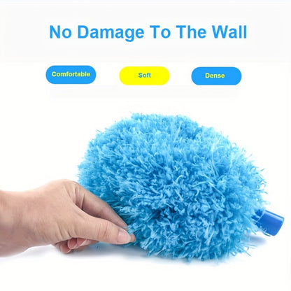 Extendable Ceiling Fan Cleaner Duster - Removable and Washable Microfiber Brush, Reaches High Ceilings - Dust Removal for Fans, Furniture, Cars & More - Ideal for Bedroom, Living Room, and Wall Cleaning