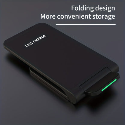 Z2 Wireless Fast Charger Stand – 15W Rapid Charging for iPhone 15/14/13/12/11/XS Max/XR/X/8Plus and Samsung S23/S22/S21/S20/S10/S9 – Universal Compatibility