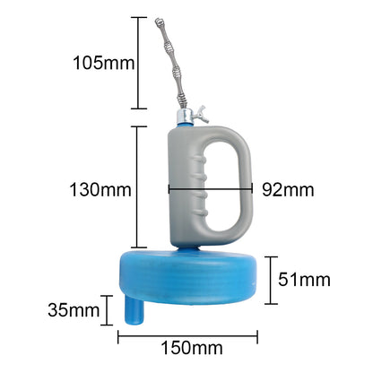 Toilet Sink Drain Unblocker – Handheld Extendable Sewer Pipe Plunger for Bathroom & Kitchen Cleaning (5/7/10m)