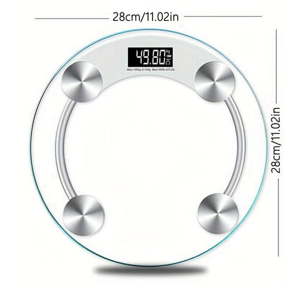 Smart Digital Bathroom Scales - LCD Display, 396.83LB Capacity, Accurate Body Weight Measurement and Progress Tracking