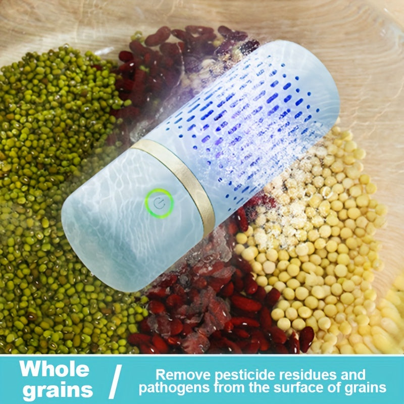 Upgraded Fruit and Vegetable Cleaning Machine - Advanced Sterilizer and Pesticide Remover - Safe Food Purifier for Healthy Eating - Modern Kitchen Essential and Effortless Vegetable Washer