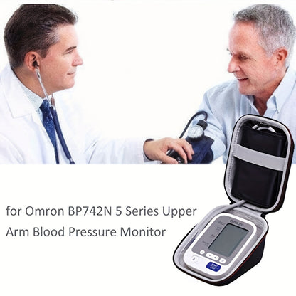Classic Rolling Upper Arm Blood Pressure Monitor Case - Protective Travel Storage, Dimensions: 4.33 x 3.15 x 5.91 inches