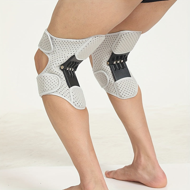 ProFlex Knee Protector - Spring-Loaded Stabilizer Pad for Enhanced Joint Support, Weak Legs, Squats and Sports Training - Power Lift Knee Brace for Improved Performance