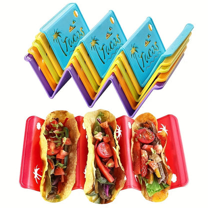 Reusable Taco Holders – 1/3/6pcs Colorful Washable Taco Stands, Safety Taco Rack, Also for Pancakes – Kitchen Gadgets and Kitchen Stuff