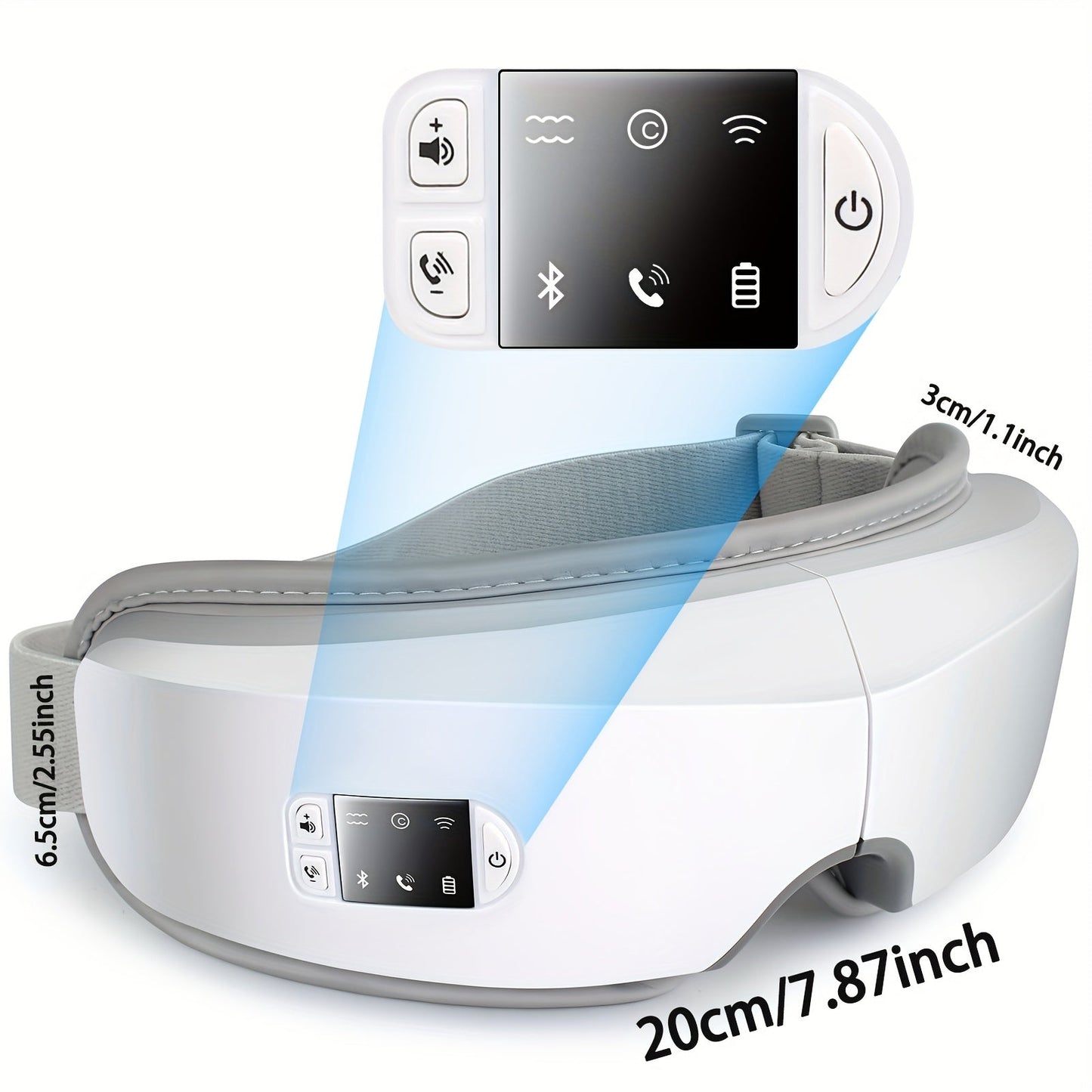 4D Intelligent Eye Massager Pro – Multi-Functional Hot Compress with Soothing Music, Perfect Relaxation Gift for Women, Men, Father’s Day, Mother’s Day