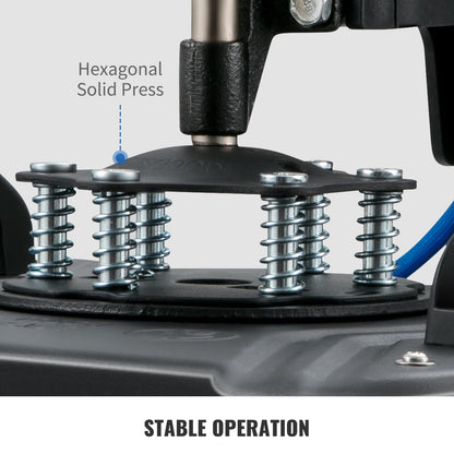 SucceBuy 5-in-1 Heat Press Machine – 12x15in Clamshell Sublimation Printer with Digital Temperature Control