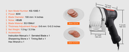 SucceBuy Electric Shawarma Knife – Professional Turkish Kebab Gyro Cutter Stainless Steel Doner Meat Slicer