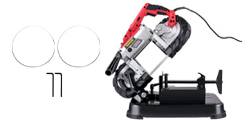 VEVOR Cordless Portable Bandsaw – 5-Inch Cutting Capacity, 10Amp Variable Speed Motor for Metal, Wood, Pipes & Rebar