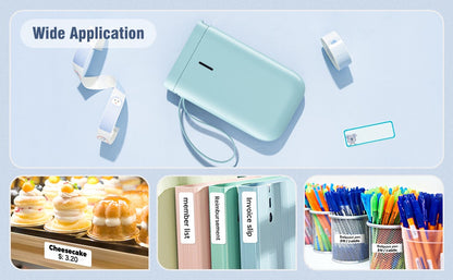 NIIMBOT D11 Portable Thermal Label Maker | Wireless No-Ink Printing Machine for Home & Office